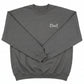 Personalized Dad Sweatshirt | Custom Embroidered Left Chest M206