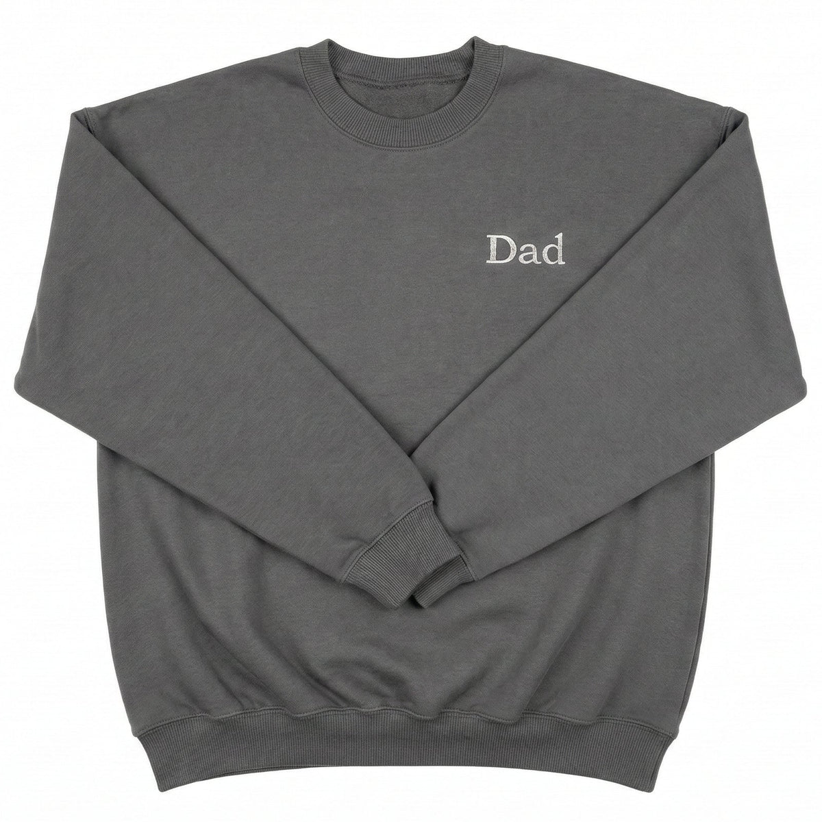 Personalized Dad Sweatshirt | Custom Embroidered Left Chest M206