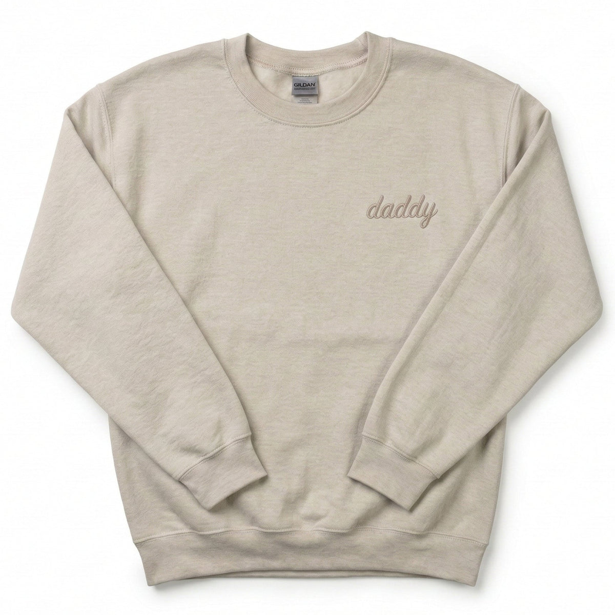 Daddy Minimalist Sweatshirt | Custom Embroidered Left Chest crewneck M208