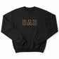 Dad Block Letter Sweatshirt | Custom Embroidered Gift For Dad M220