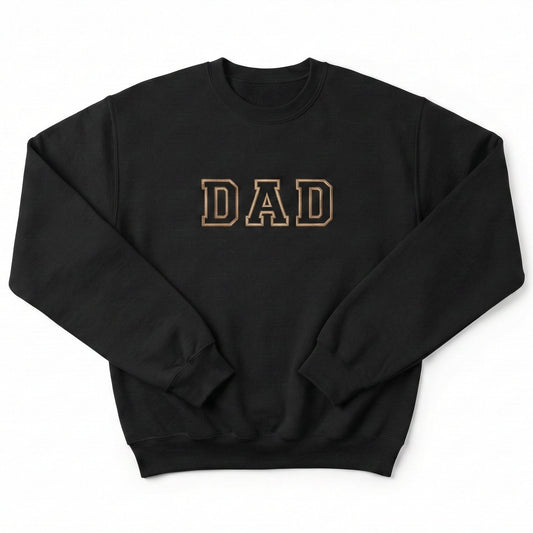 Dad Block Letter Sweatshirt | Custom Embroidered Gift For Dad M220