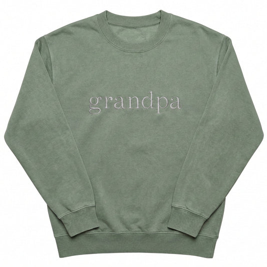 Simple Grandpa Sweater | Custom Embroidered Father's Day Gift M239
