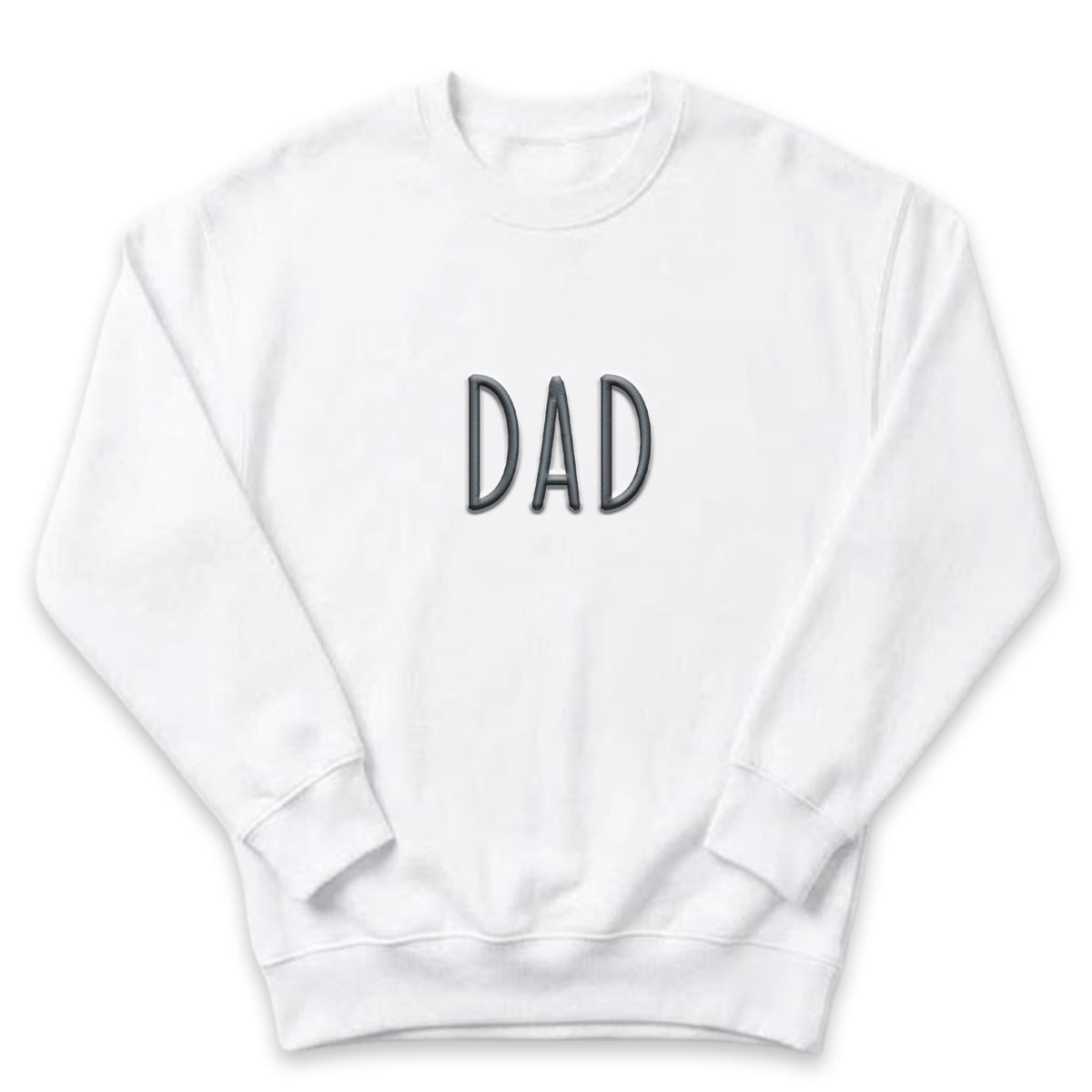 Dad Minimalist Sweatshirt | Custom Embroidered Father's Day Gift M240
