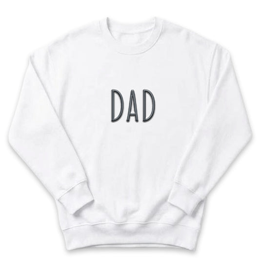 Dad Minimalist Sweatshirt | Custom Embroidered Father's Day Gift M240