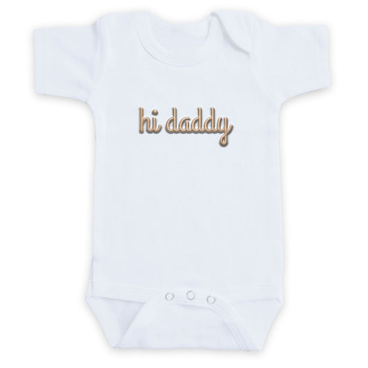 Hi Daddy ONESIES® | Custom Embroidered Father's Day Gift MOMDAD104