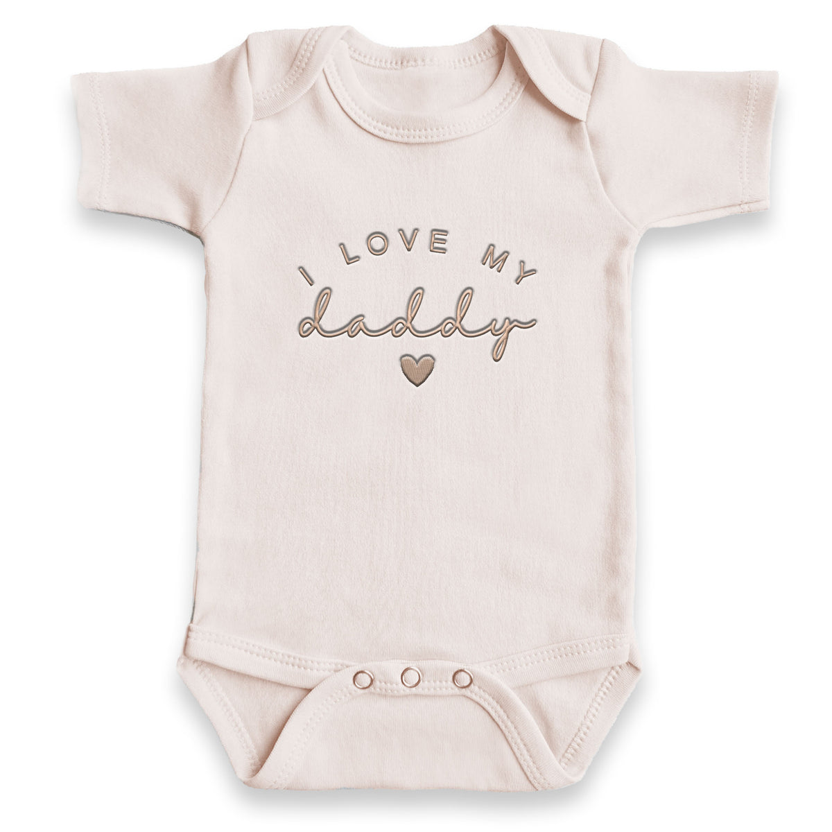 I Love My Dad ONESIES® | Custom Father's Day Embroidery MOMDAD110