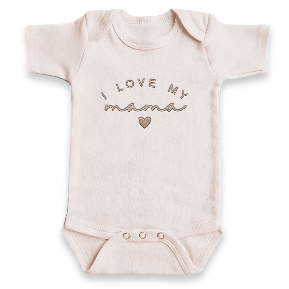 I Love My Mama ONESIES® | Custom Mather's Day Embroidery MOMDAD112