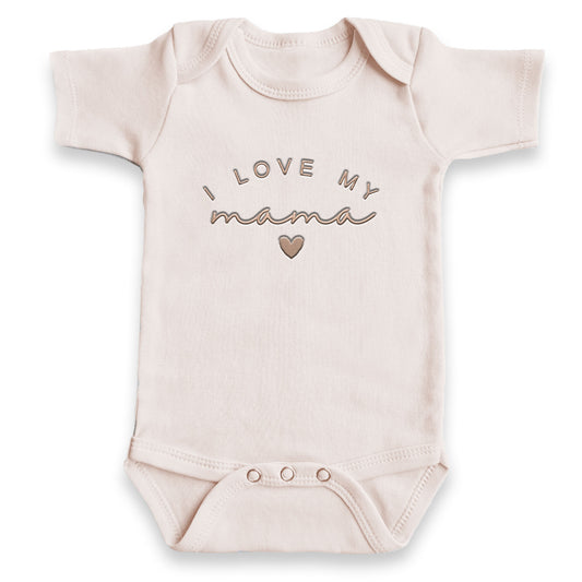 I Love My Mama ONESIES® | Custom Mather's Day Embroidery MOMDAD112