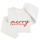 "Merry Christmas" Sweater | Custom Embroidered Holiday Crewneck H61
