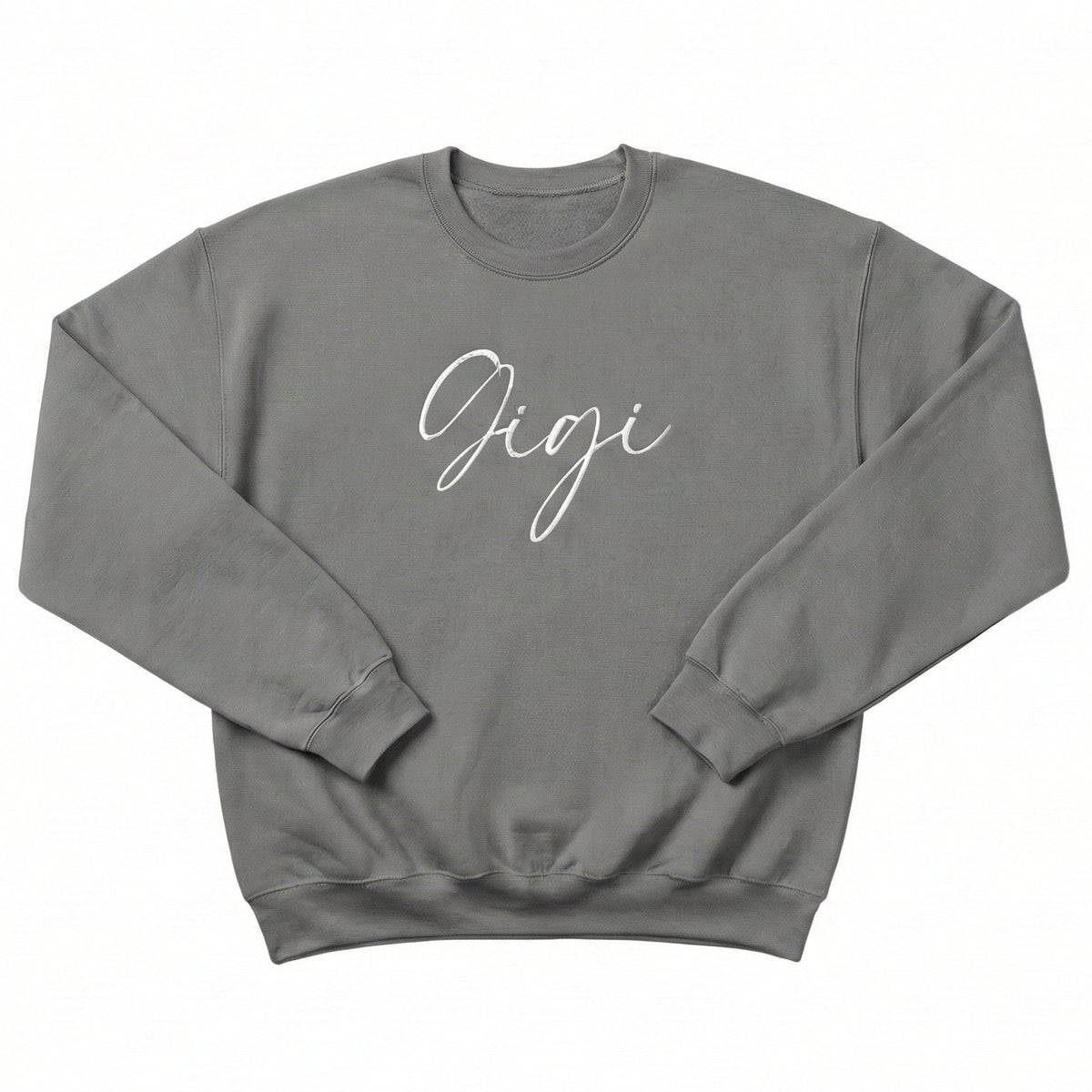 Cozy Gigi Sweatshirt | Custom Embroidered Cursive Crewneck P18