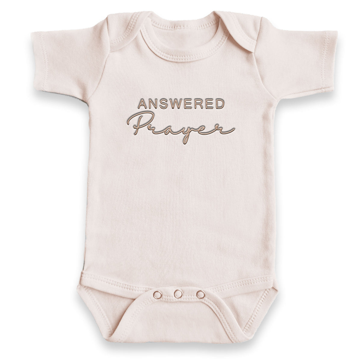 Answered Prayer ONESIES® | Religious Custom Baby Embroidery relig1004