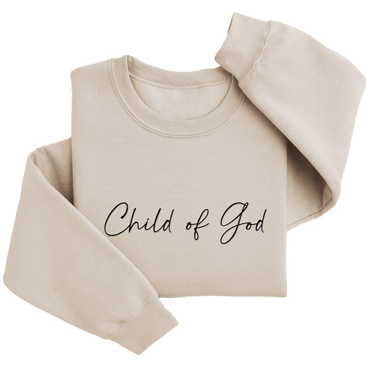 Child of God Sweater | Custom Religious Embroidery Rel1011