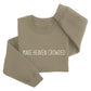 Make Heaven Crowded Sweater | Embroidered Religious Crewneck Rel1013