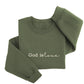 God is Love Sweater | Custom Embroidered Religious Crewneck Rel1043