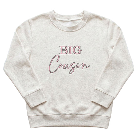 Big Cousin Kids' Sweater | Custom Matching Family Embroidery S12