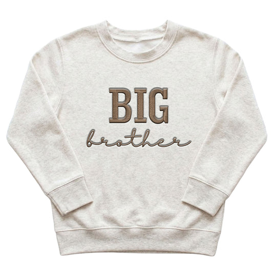 BIG Brother Kids' Sweater | Cute Custom Matching Sibling Embroidery S1