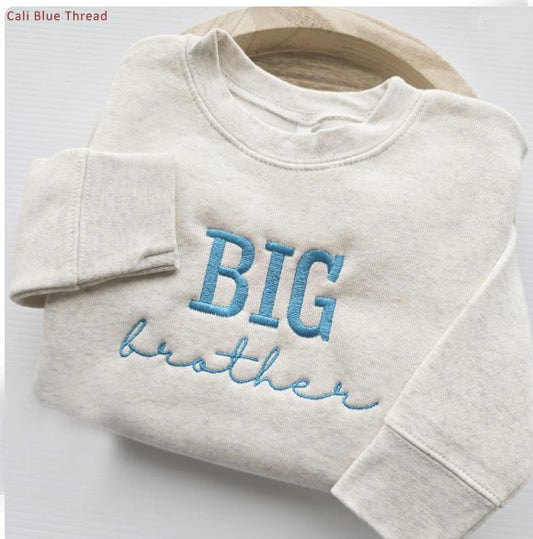 BIG Brother Kids' Sweater | Cute Custom Matching Sibling Embroidery S1