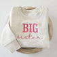 BIG Sister Kids' Sweater | Custom Embroidered Baby Sibling Announcement S2