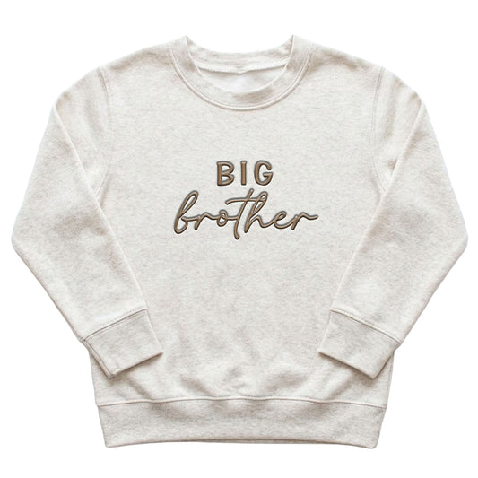 Big Brother Kids' Sweater | Custom Pregnancy Announcement Embroidery S25