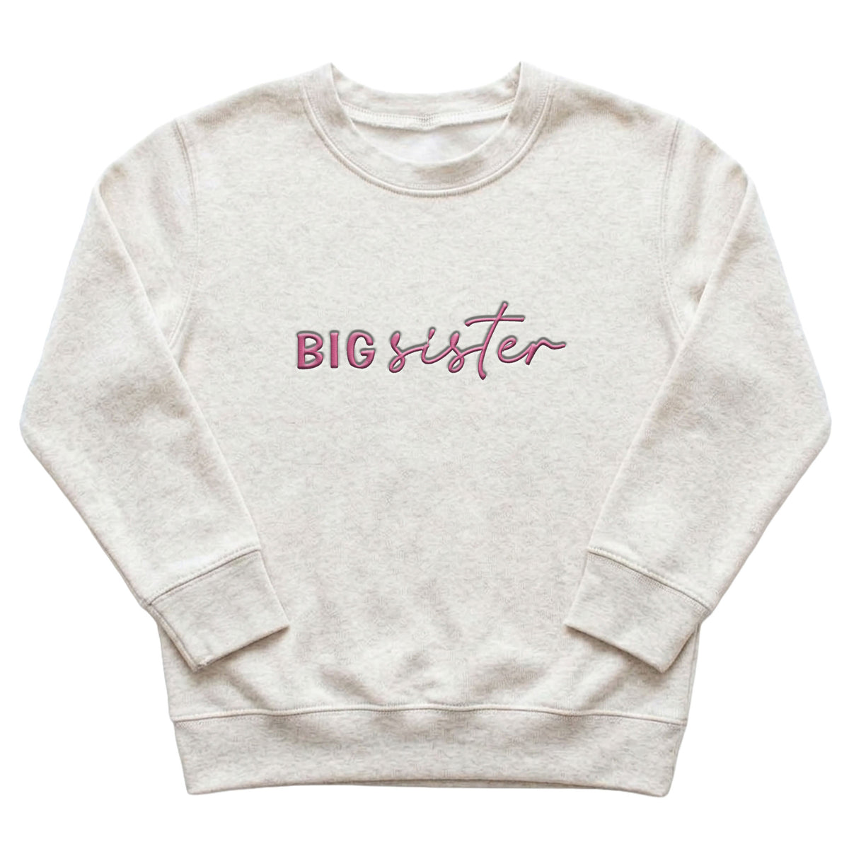 Big Sister Kids' Sweater | Custom Matching Sibling Embroidery S28