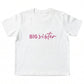 Big Sister T-Shirt | Custom Embroidered Sibling Announcement S28