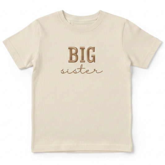 Big Sister T-Shirt | Embroidered Toddler & Youth Clothing S2