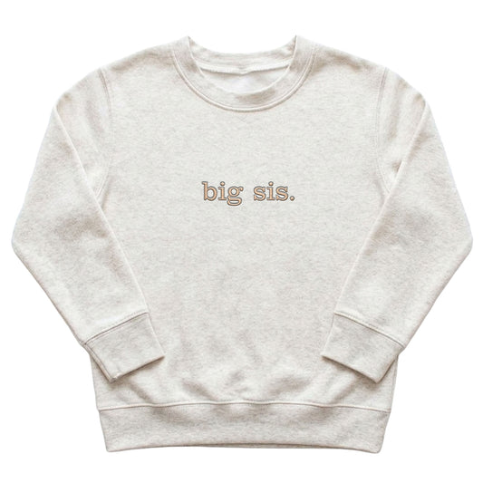 Custom Big Bro / Sis Kids' Sweater | Matching Sibling Embroidery S8 S9