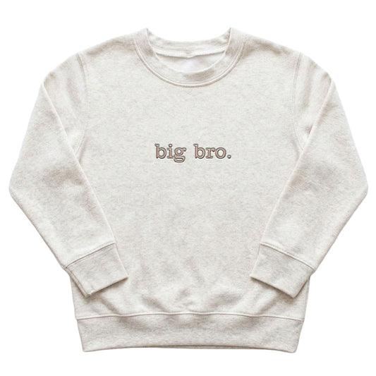 Custom Big Bro / Sis Kids' Sweater | Matching Sibling Embroidery S8 S9
