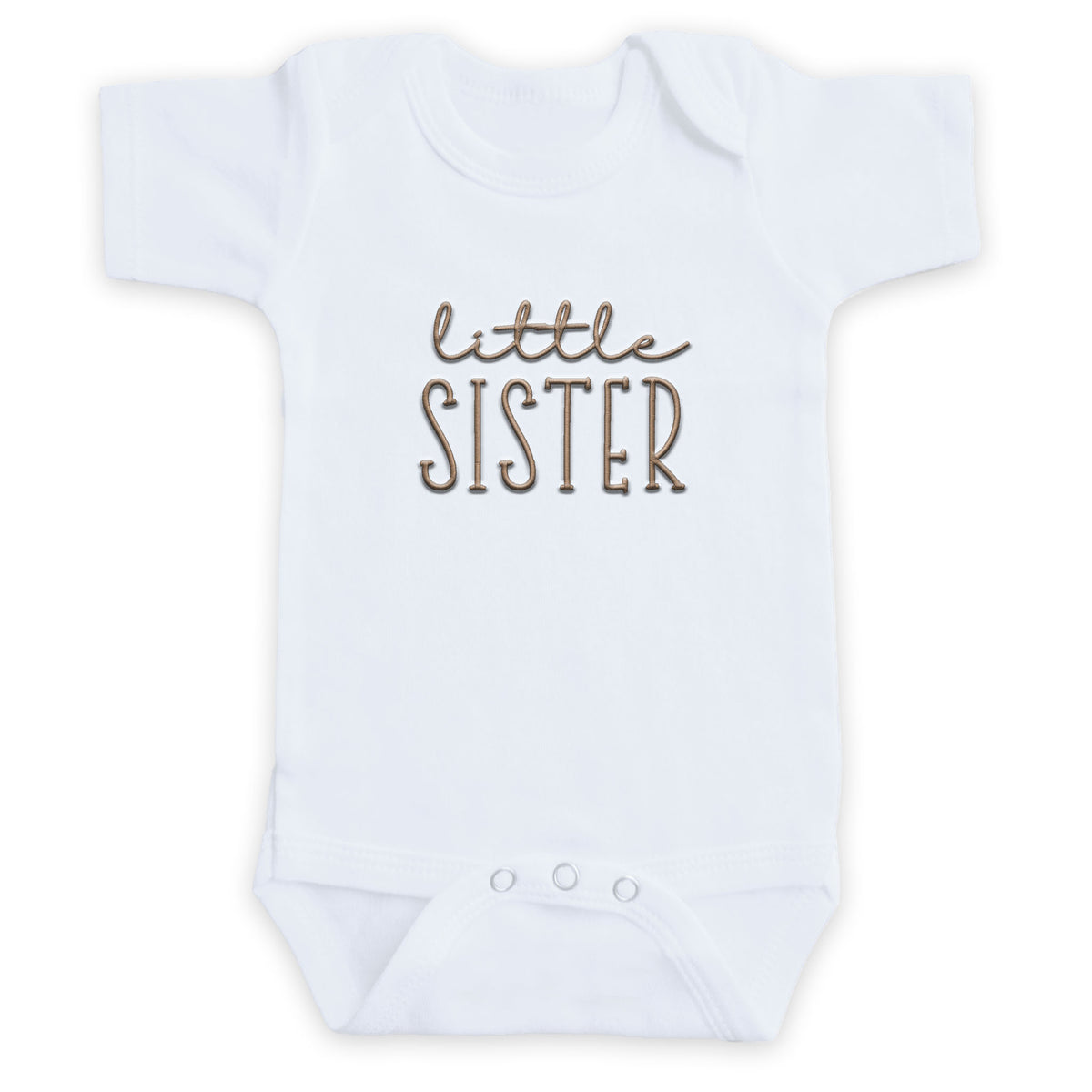 Little Sister ONESIES® | Cute Custom Matching Embroidery Siblings 816