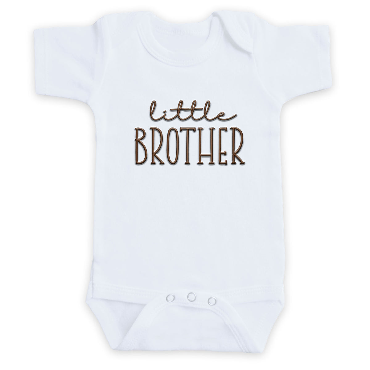 Little Brother ONESIES® | Custom Matching Baby Embroidery Siblings 818