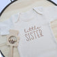 Little Sister ONESIES® | Cute Custom Matching Embroidery Siblings 816