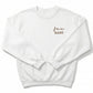 Favorite Aunt Sweatshirt | Custom Embroidered Left Chest Crewneck W199