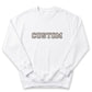 Custom Block Letter Text Sweater | Personalized Embroidery X13