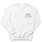 Personalized Mr. / Mrs. Wedding Sweater | Custom Embroidered Name Crewneck X1 X46