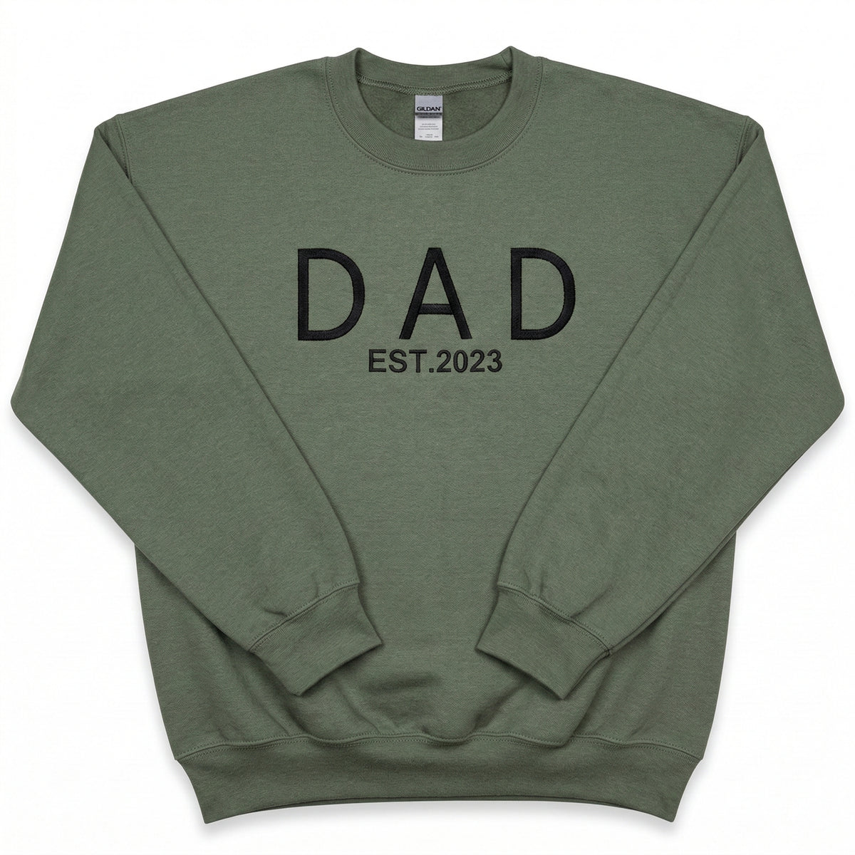 Personalized Date Dad Sweater | Custom Embroidered Baby Reveal X21