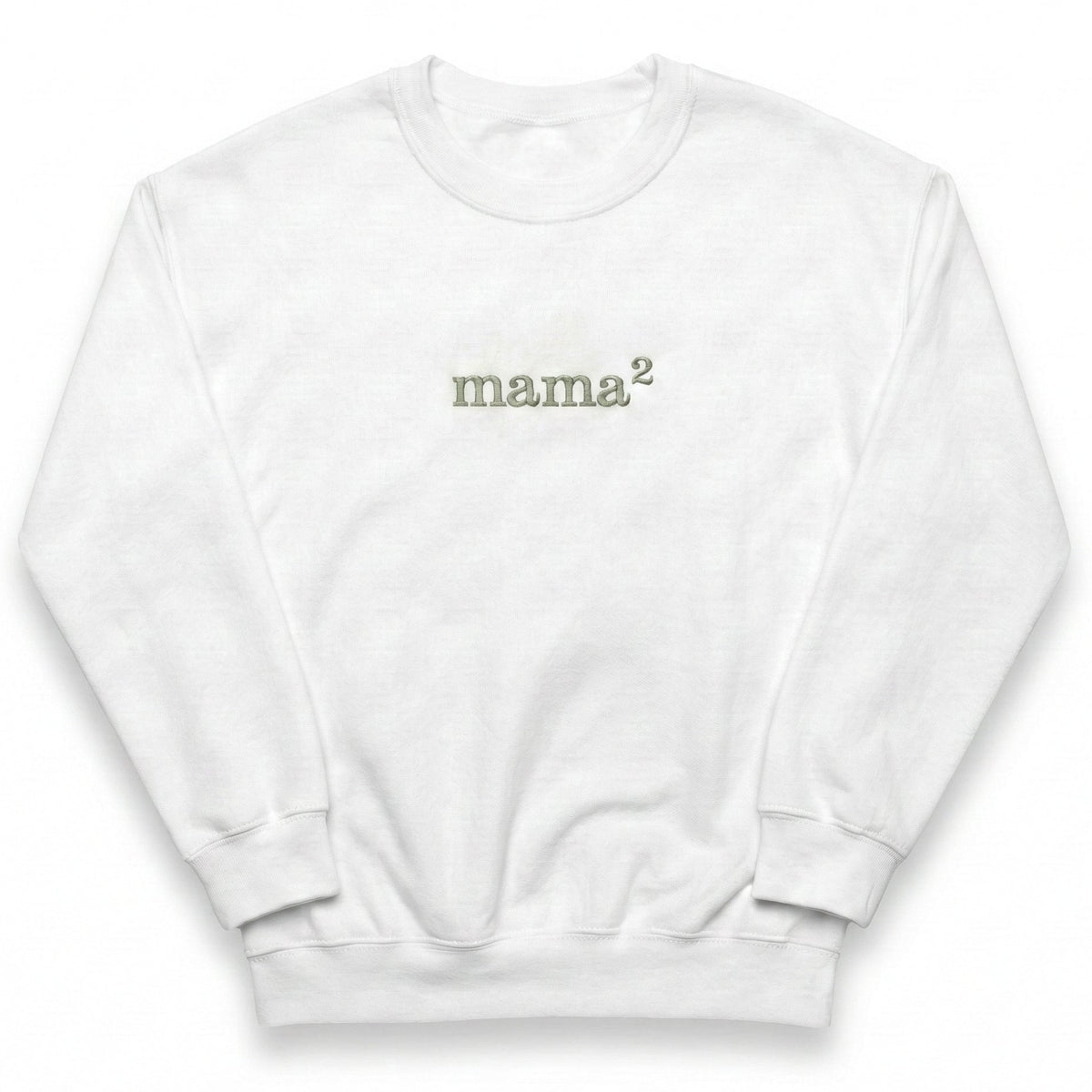 Mom Squared Sweatshirt | Custom Embroidered Baby Announcement X22