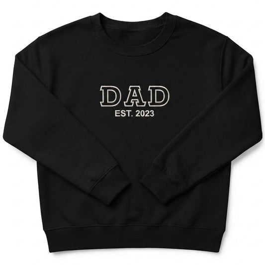 Custom Date Dad Sweater | Embroidered Father's Day Gift X24
