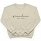 Grandma Sweater With Date | Custom Embroidered Pregnancy Reveal X28