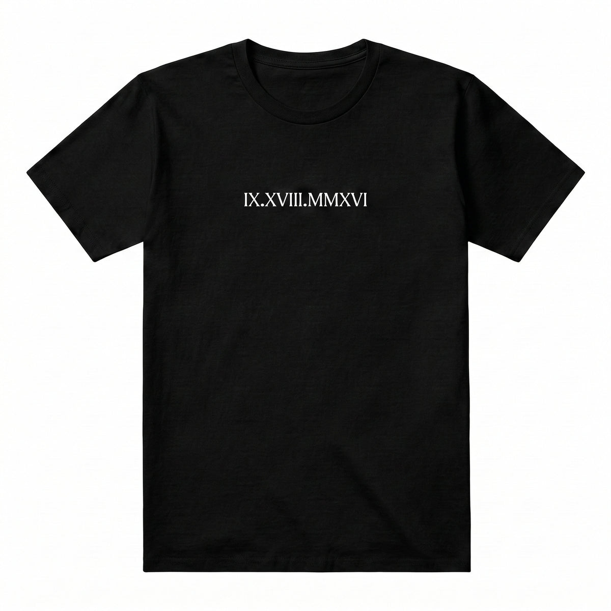 Personalized Roman Numeral Date T-Shirt | Custom Embroidered Top x39