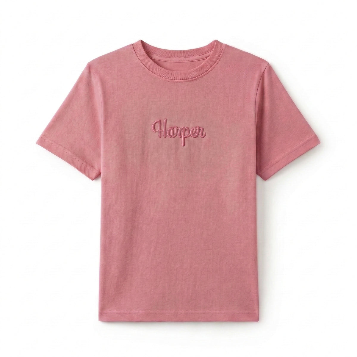 Personalized Name T-Shirt | Custom Embroidered Cotton Top X41
