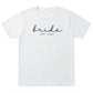 Personalized Date "Bride" T-shirt | Custom Embroidered Bridal Top X43