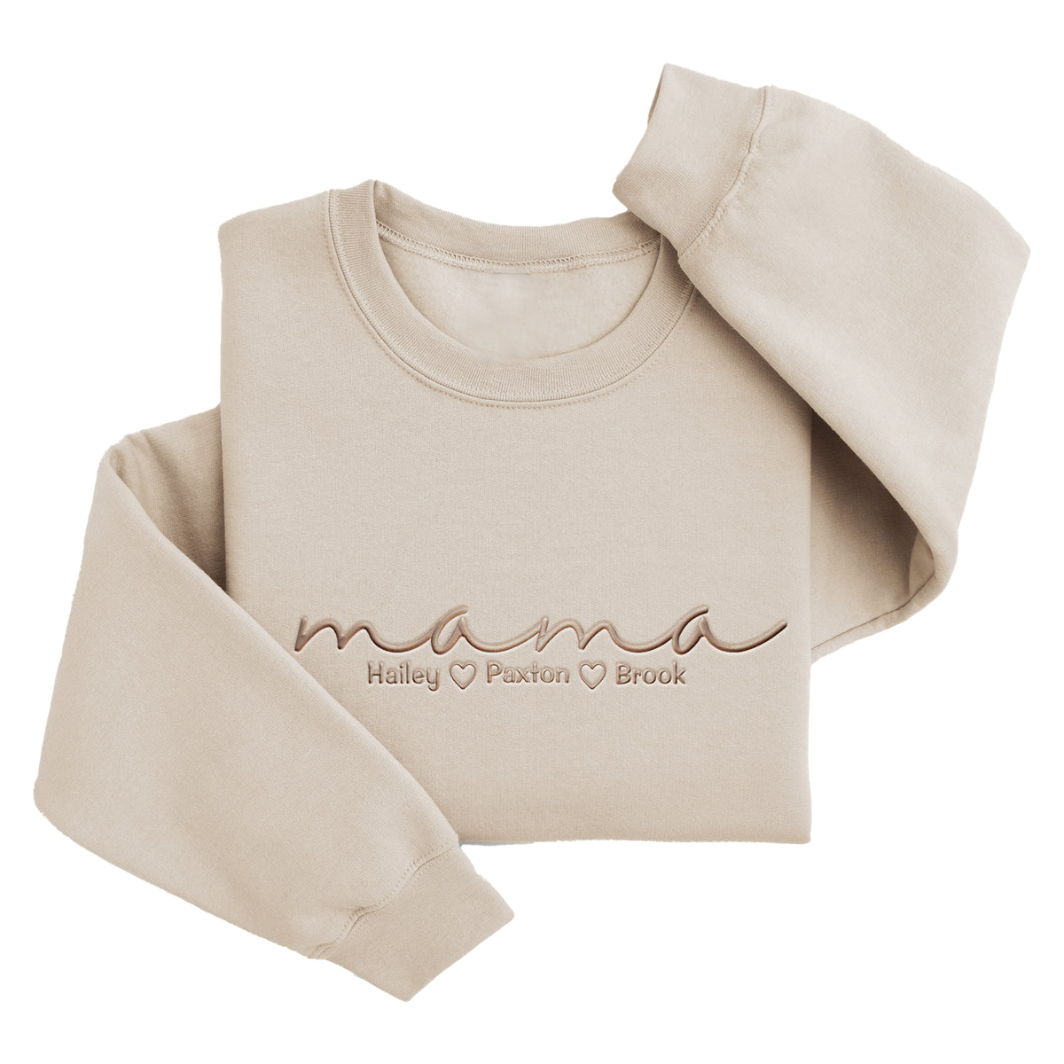 Personalized Mama w/ Kids' Names Sweater | Custom Embroidered Mother's Day Gift  X44