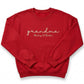 Grandma With Kids' Names Sweater | Custom Embroidered Gift X48