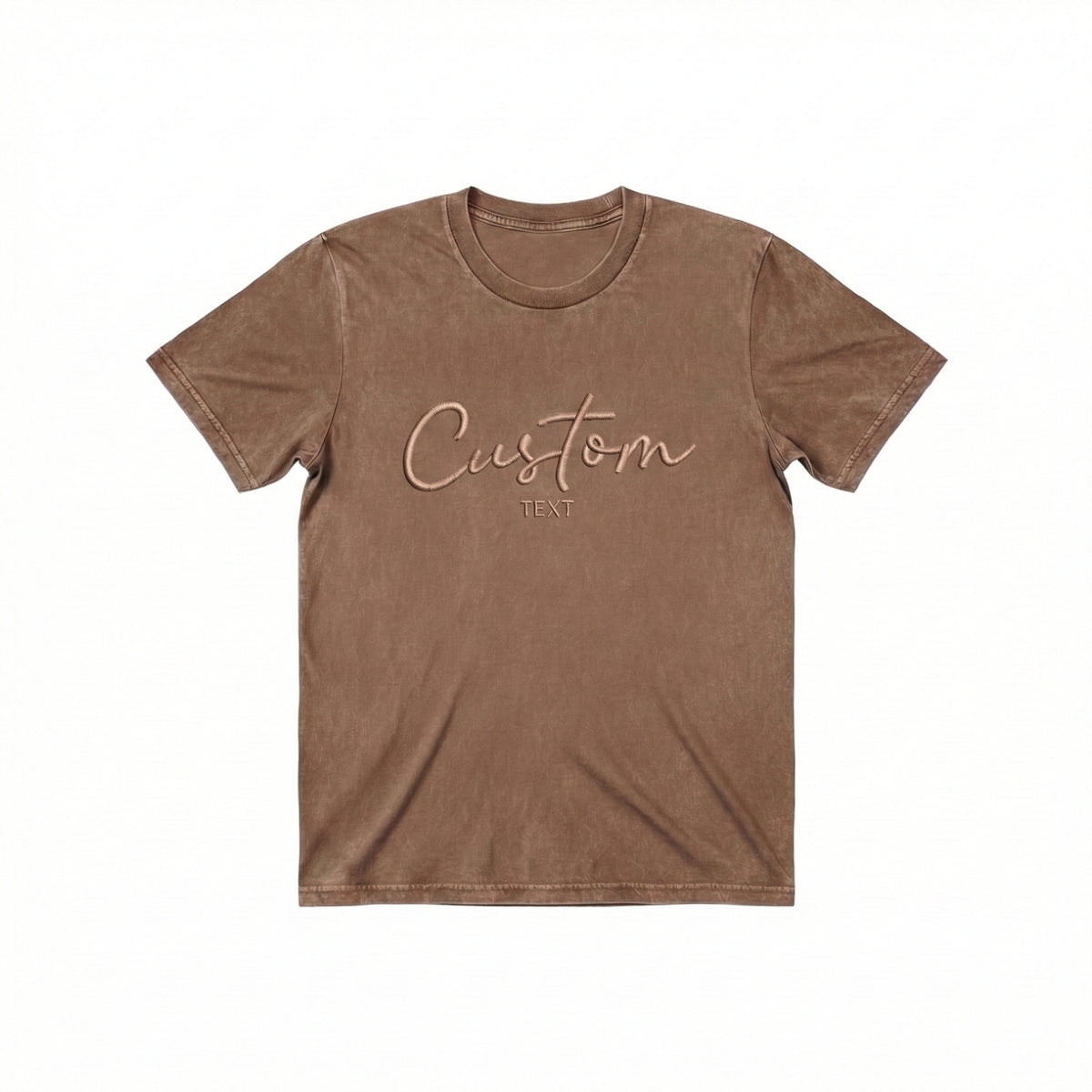 Custom Embroidered T-Shirt | Personalized Two Line Shirt X50
