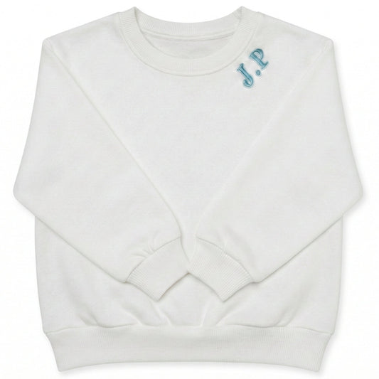 Personalized Initials Kids' Sweater | Custom Embroidered Crewneck x52
