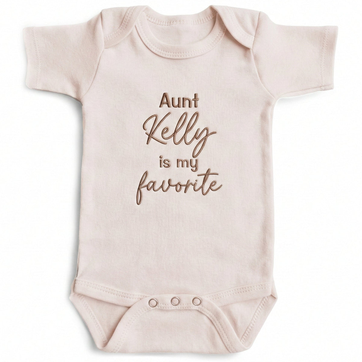Personalized Aunt Is My Favorite ONESIES® | Custom Name Embroidery Z147