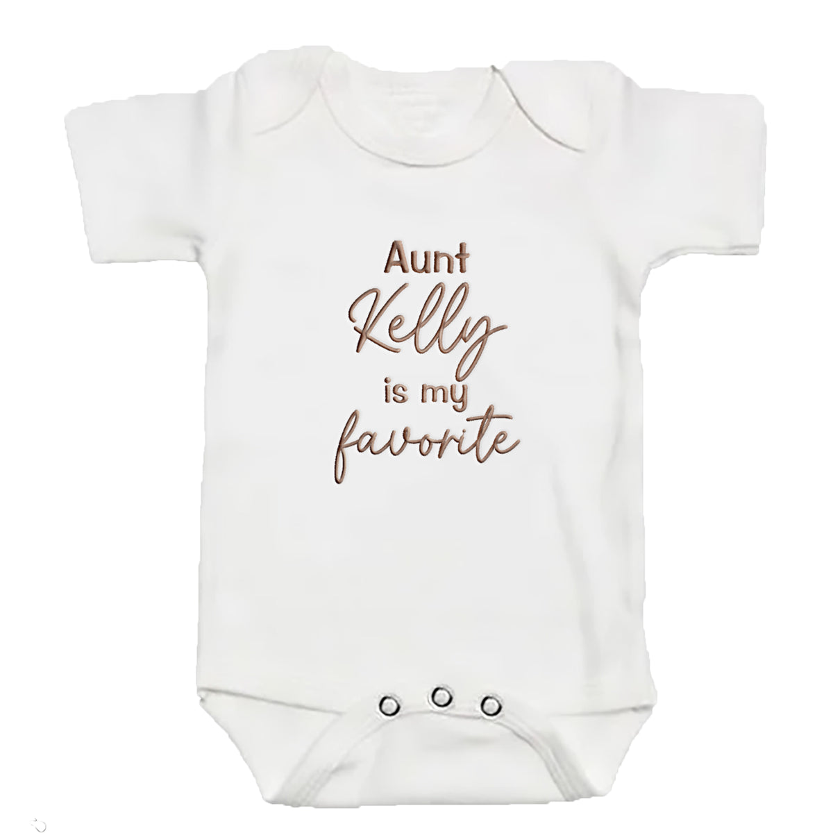 Personalized Aunt Is My Favorite ONESIES® | Custom Name Embroidery Z147