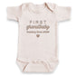 FIRST Grandbaby Personalized Date ONESIES® | Custom Gift Embroidery Z15