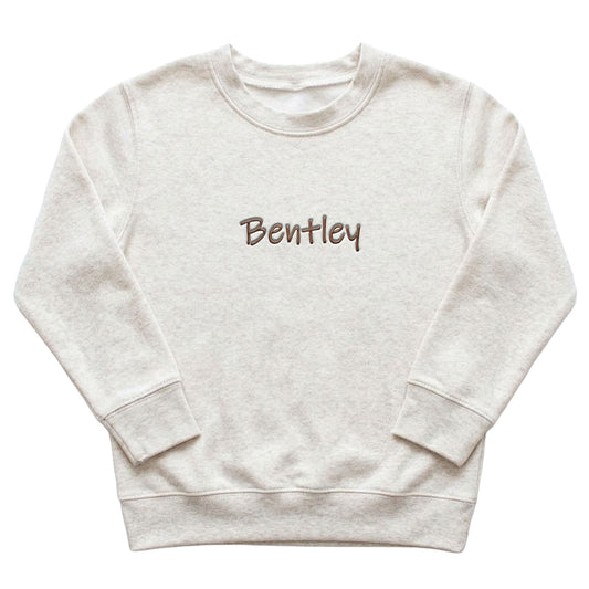 Personalized Name Kid's Sweatshirt | Custom Embroidered Sweater Z163