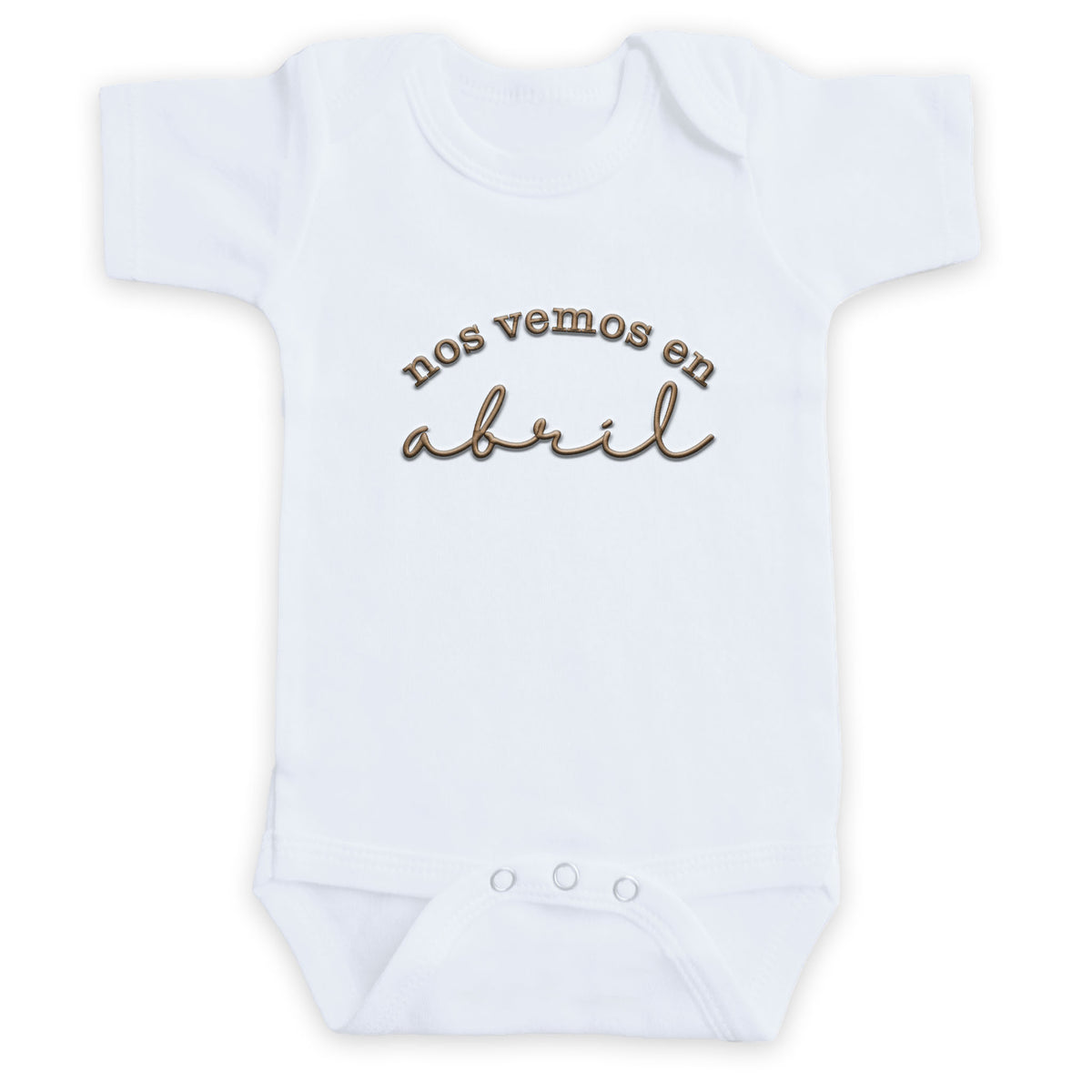 Nos Vemos En Custom Date ONESIES® | Embroidered Due Date Reveal Z172